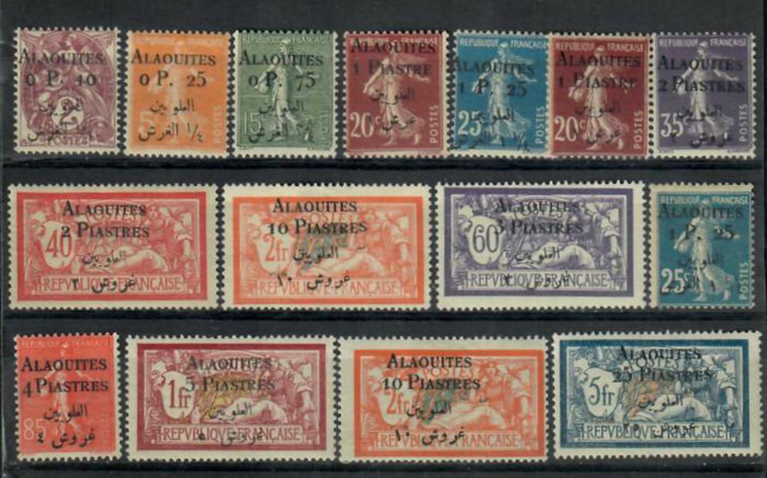 LATAKIA State of the Alouites 1925 Definitives. Set of 15. - 20096 - Mint image 0