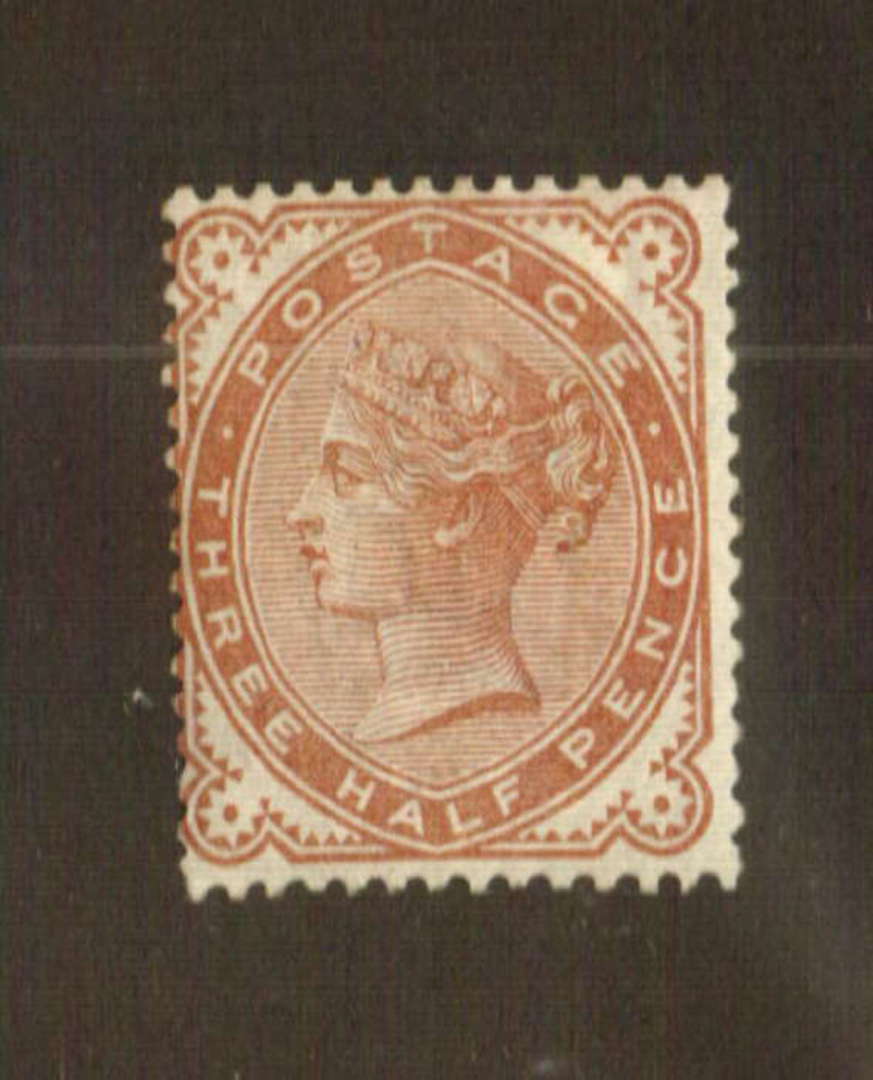 GREAT BRITAIN 1880 Victoria 1st Definitive 1½d Venetian Red. - 74489 - LHM image 0