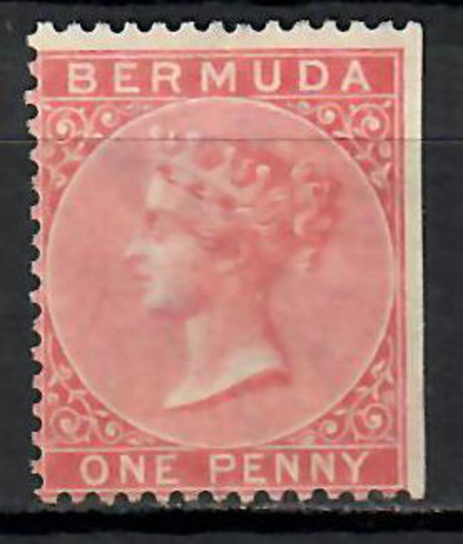 BERMUDA 1865 Victoria 1st Definitive 1d Rose-Red. - 70984 - MNG image 0