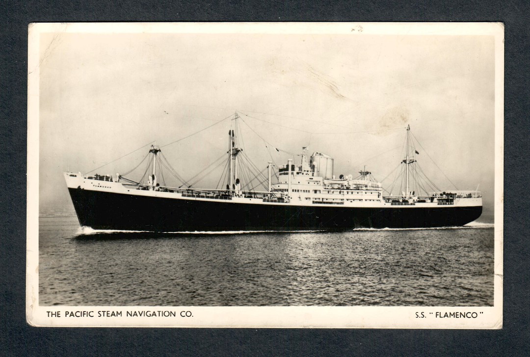 Real Photograph of The Pacific Steam Navigation Co S S Flamenco. - 40465 - Postcard image 0