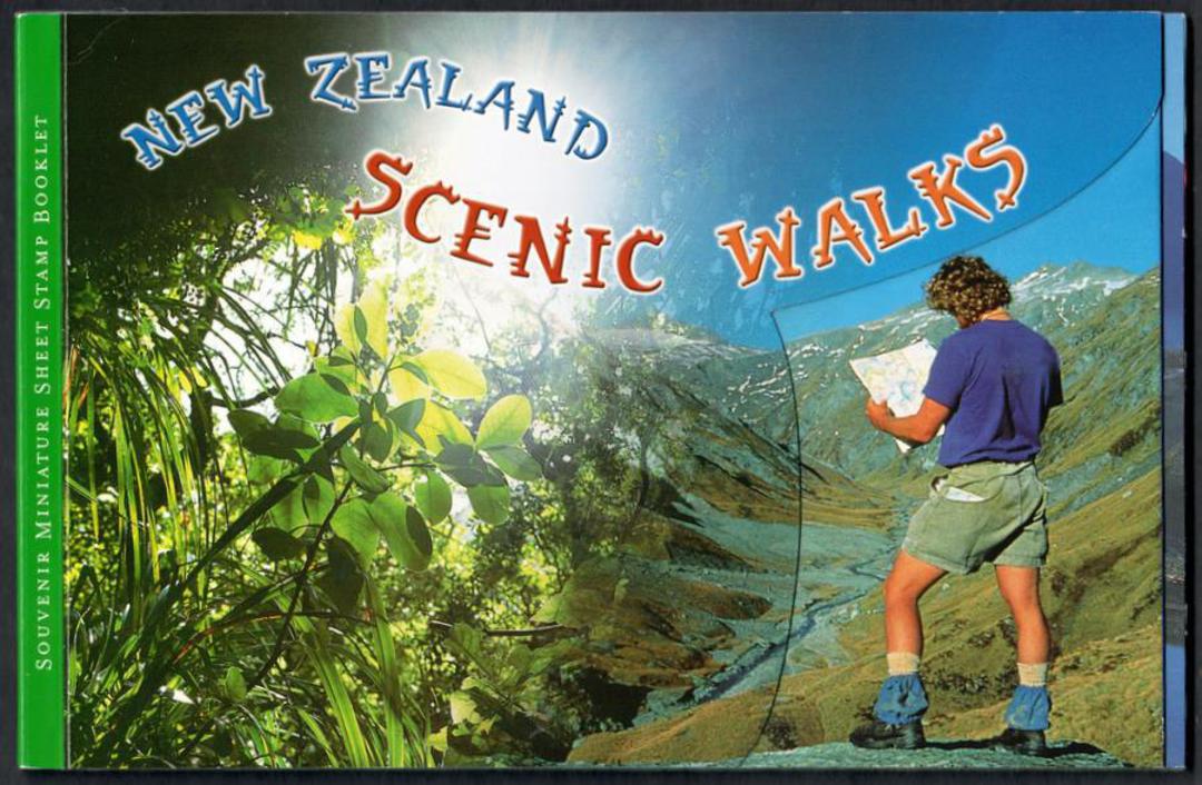 NEW ZEALAND 1999 Scenic Walks. Souvenir Miniature Sheet Booklet. - 135004 - Booklet image 0