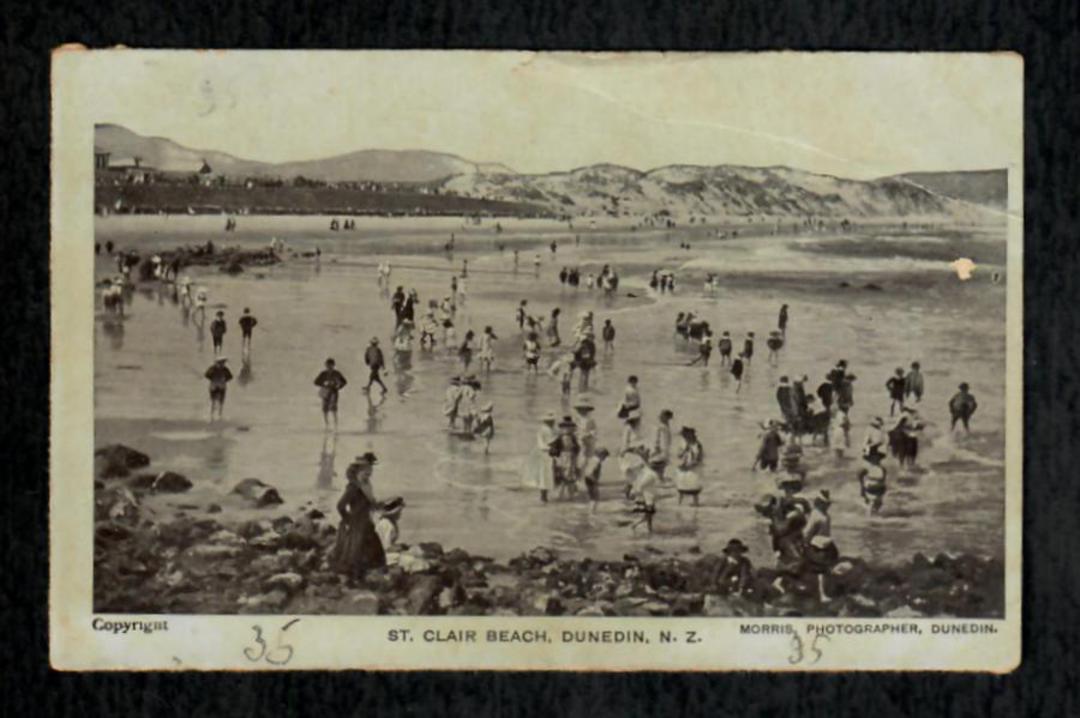Postcard by Morris of St Clair Beach Dunedin. - 49127 - Postcard image 0