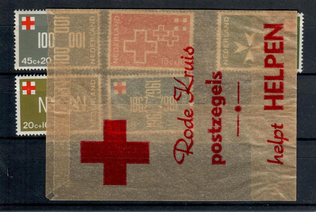 NETHERLANDS 1967 Centenary of the Dutch Red Cross. Set of 5 plus original Post Office wrapper. - 21215 - UHM image 0