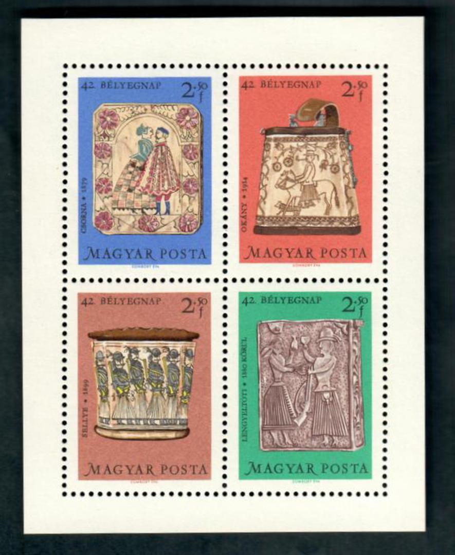 HUNGARY 1969 Stamp Day. Miniature sheet. - 50581 - UHM image 0