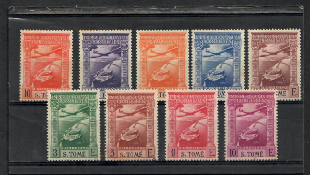 ST THOMAS et PRINCIPE 1938 Air Definitives. Set of 9. Top value MNG. - 22727 - Mint image 0