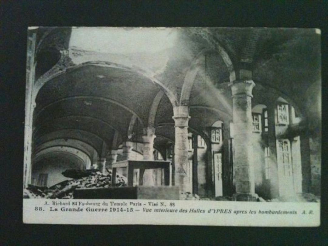 BELGIUM Vue Interieure des Halles d'Ypres apres le Bombardment. - 40079 - Postcard image 0