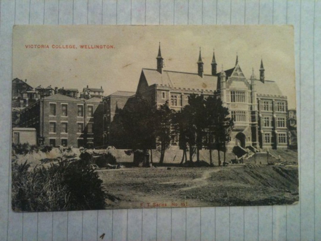 Postcard of Victoria College Wellington. - 47661 - PcardFine image 0