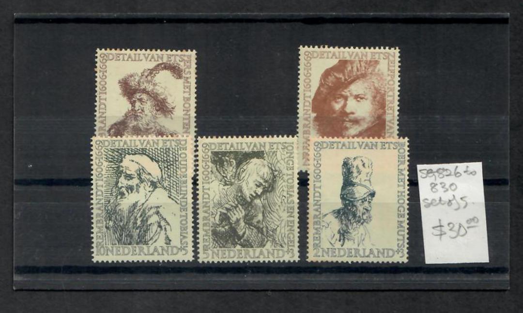 NETHERLANDS 1956 Cultural and Social Relief Fund. Set of 5. - 22558 - LHM image 0
