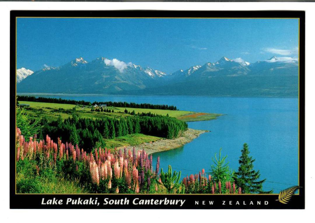 Modern Coloured postcard by PPL of Hastings of Lake Pukaki. - 448552 - Postcard image 0
