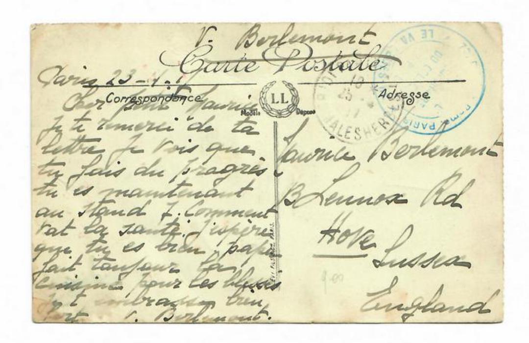GREAT BRITAIN 1917 Postcard from Le Vallemes France 25/4/17. - 30258 - PostalHist image 0