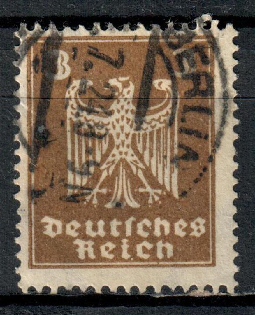 GERMANY 1924 Definitive 3pf Bistre. Watermark Horizontal Mesh. Postmark BERLIN 7.24. (Now no longer priced by SG) - 73555 - Used image 0
