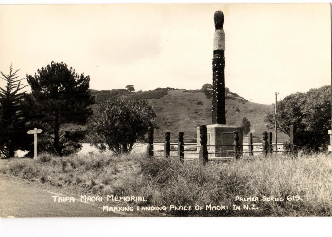 Real Photograph by T G Palmer & Son of Maori Memorial Taipa. - 44807 - image 0