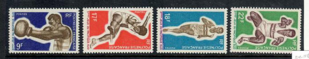 FRENCH POLYNESIA 1969 Third South Pacific Games. Set of 4. Very lightly hinged. - 50650 - LHM image 0