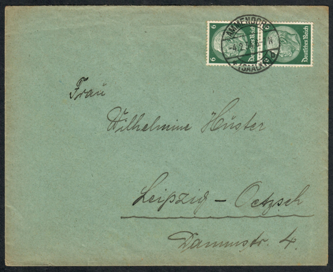 GERMANY 1902 Cover from Ammendor to Leipzig. Excellent postmark. - 533570 - PostalHist image 0