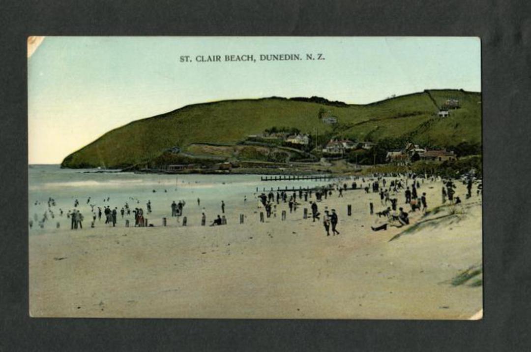 Coloured Postcard of St Clair Beach Dunedin. - 49263 - Postcard image 0