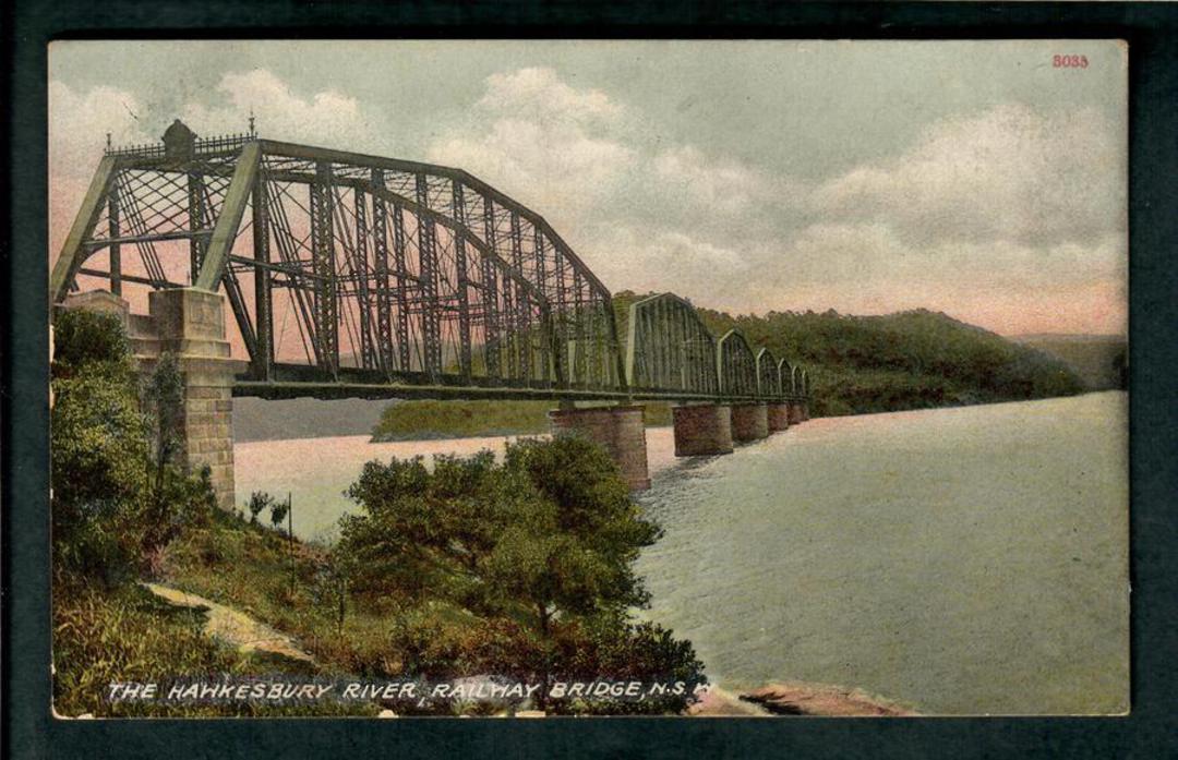 AUSTRALIA Coloured Postcard of The Hawkesbury River Railway Bridge. - 40658 - Postcard image 0