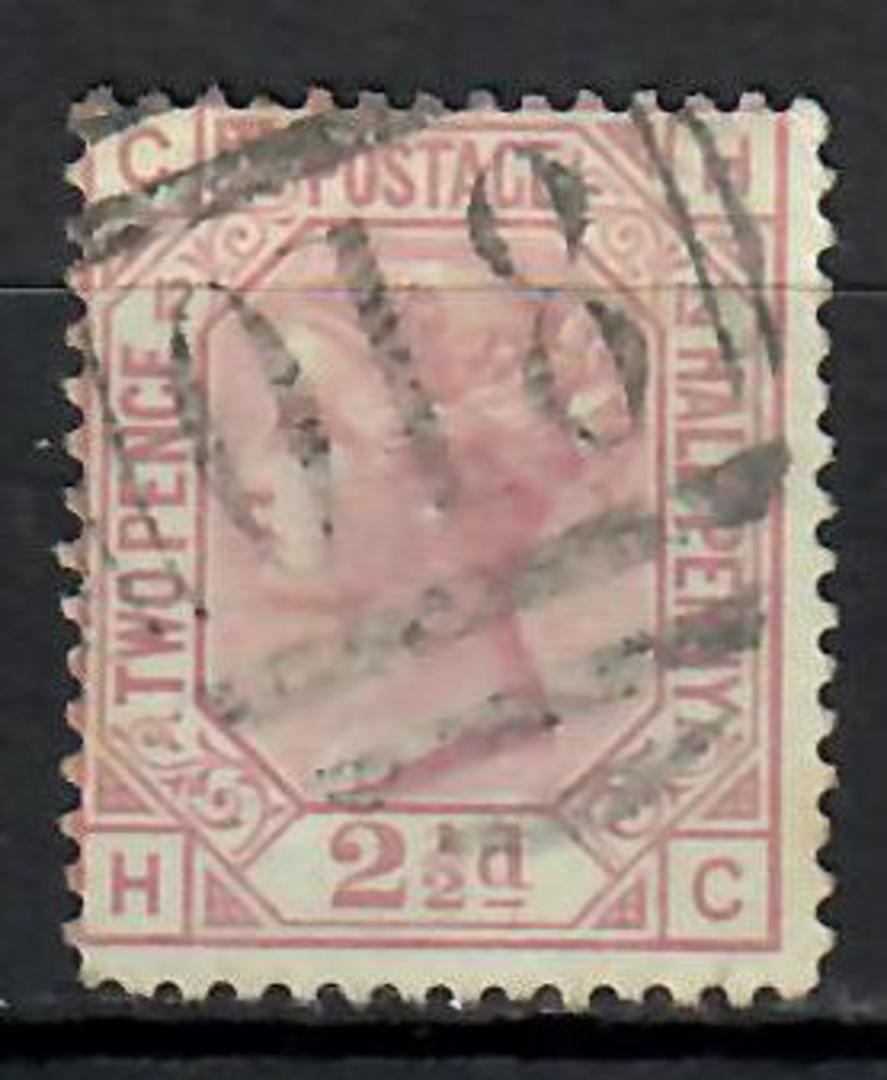 GREAT BRITAIN 1873 2½d Rosy Mauve. Plate 12. Letters CHHC. Postmark 810 in bars. Centred north west. Slightly dull corner. - 706 image 0