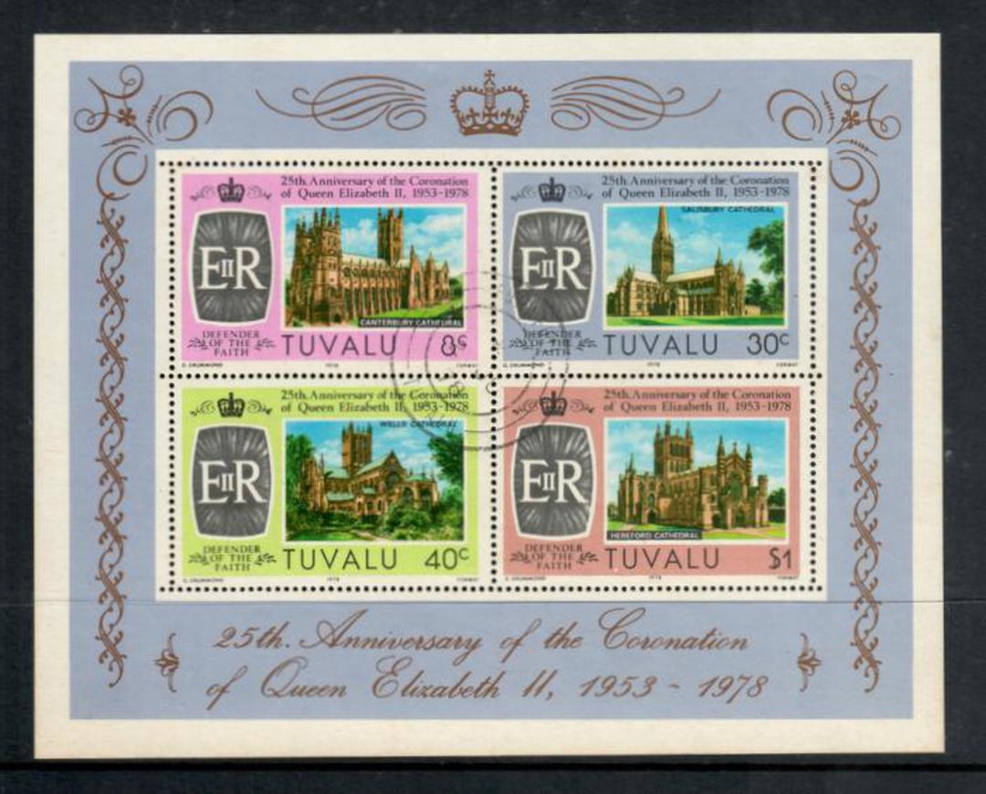TUVALU 1978 25th Anniversary of the Coronation of Queen Elizabeth 2nd. Miniature sheet. - 52368 - VFU image 0