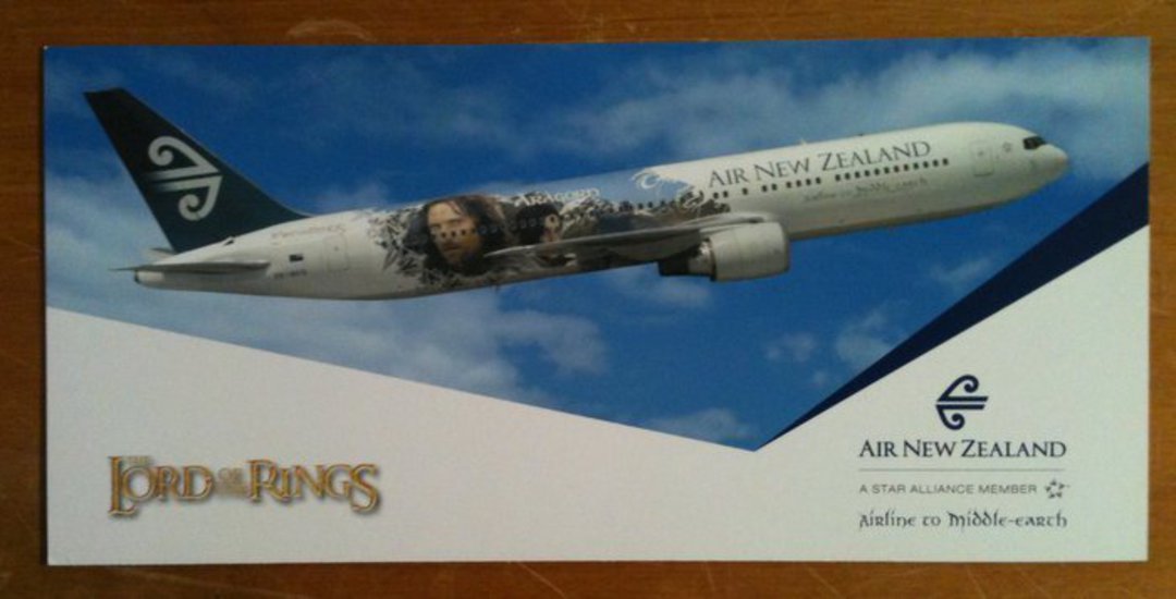 Modern Coloured Postcards  of Air New Zealand , airline to Middle Earth. Set of 5. - 130104 - Postcard image 4