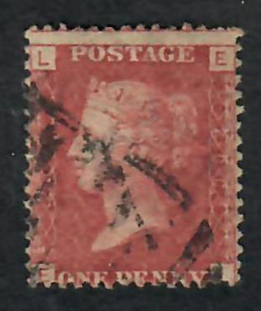 GREAT BRITAIN 1858 1d Red Plate 200 Letters LEEL. - 70200 - Used image 0