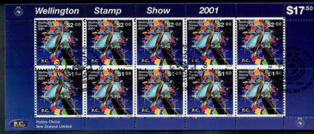 NEW ZEALAND 2001 Wellington Stamp Show. Set of 2 miniature sheets. - 50339 - UHM image 0