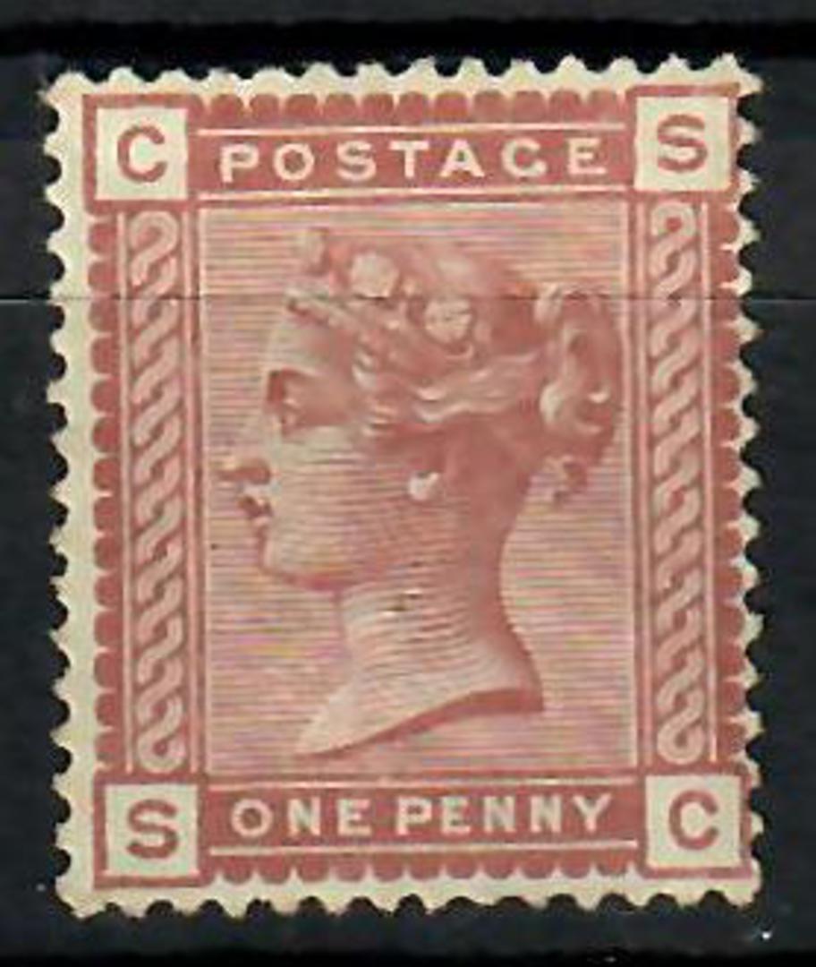 GREAT BRITAIN 1880 1d Venetian Red. Letters CSSC. - 70390 - MNG image 0