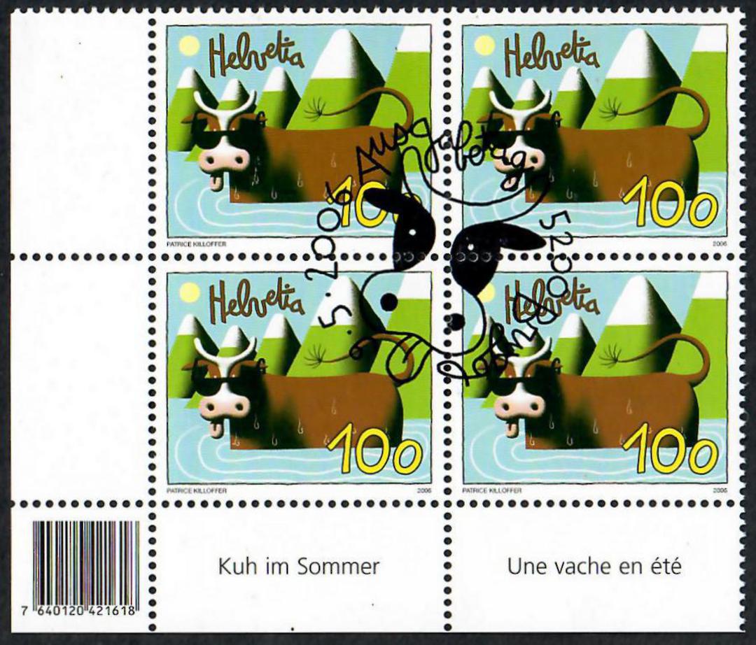 SWITZERLAND 2006 Foreign Artists. Set of 4 in blocks of 4. - 23321 - CTO image 1