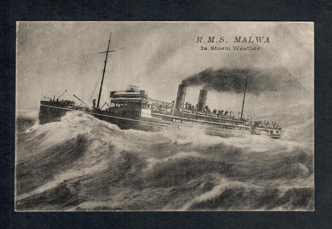Carte Postale RMS Malwa in Storm Weather. - 40457 - Postcard image 0