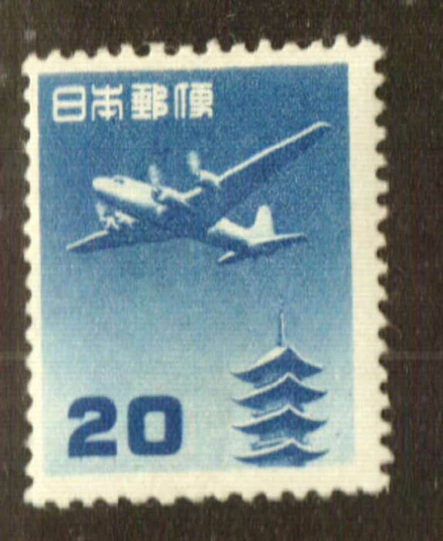 JAPAN 1951 Air 20 yen Light Blue. - 73428 - Mint image 0