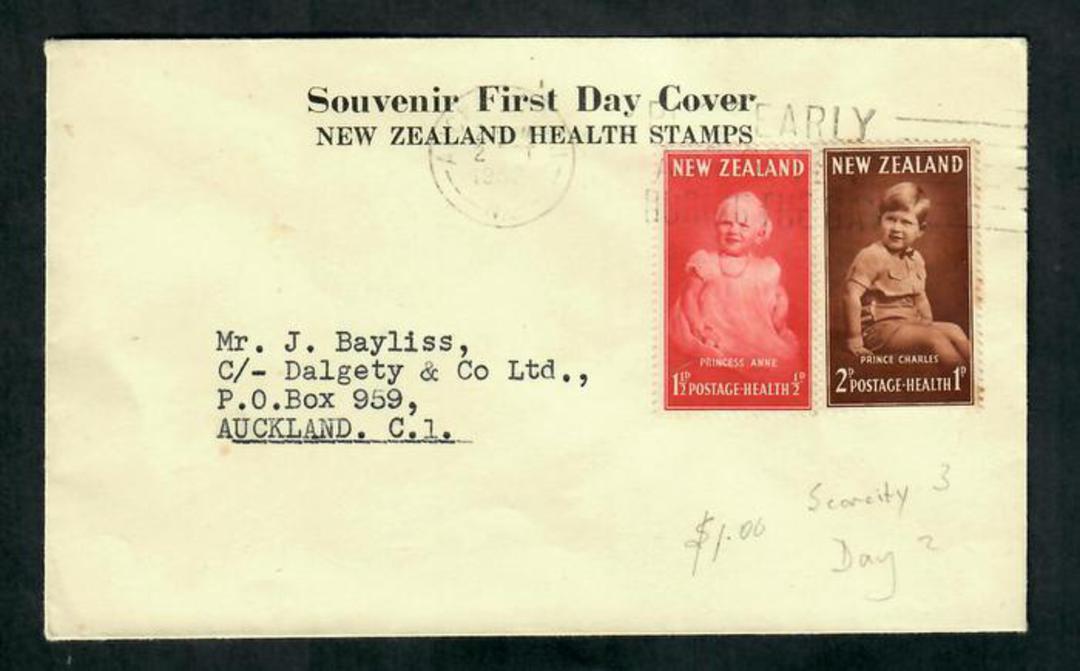 NEW ZEALAND 1952 Health. Set of 2 on illustrated first day cover. - 30794 - PostalHist image 0