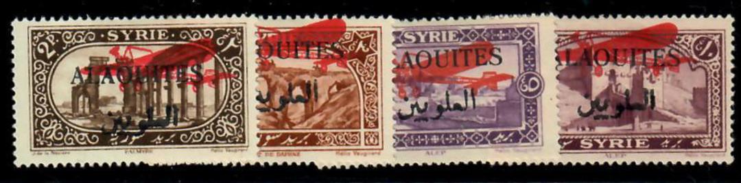 ALAOUITIES 1926 Air. Stamps of Syria overprinted. Set of 4. - 22369 - Mint image 0