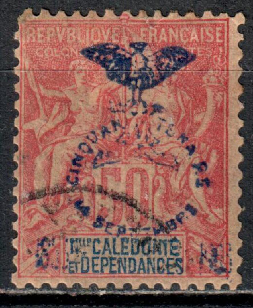 NEW CALEDONIA 1903 50th Anniversary of the French Annexation 50c Carmine on rose. - 74527 - VFU image 0