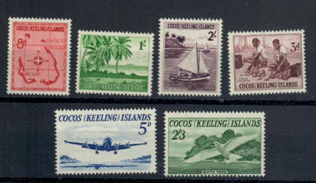 COCOS (KEELING) ISLANDS 1963 Definitives. Set of 6. - 20415 - UHM image 0