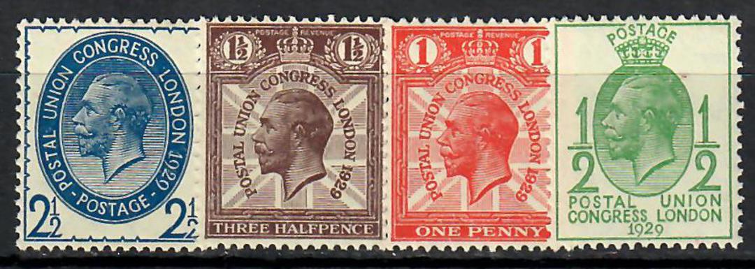 GREAT BRITAIN 1929 UPU set of four. - 70633 - LHM image 0