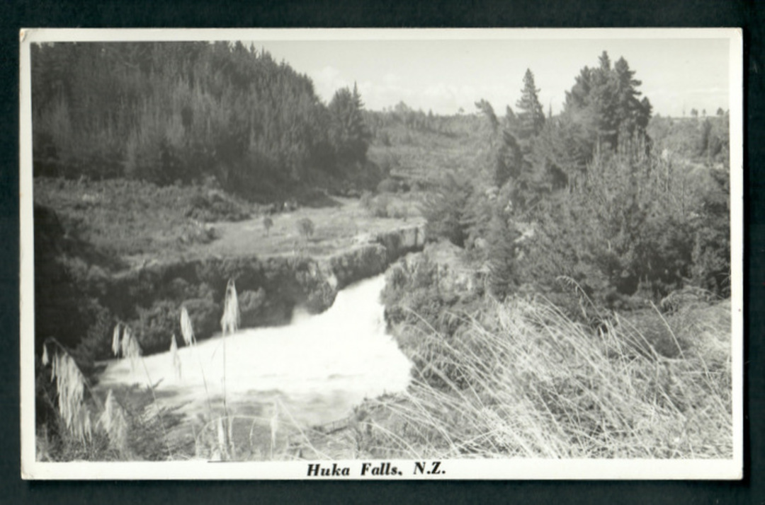 Real Photograph by N S Seaward of Huka Falls. - 46721 - Postcard image 0