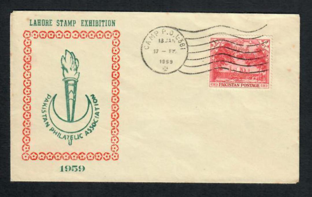 PAKISTAN 1959 Lahore Stamp Exhibition. Cover with CAMP POPostmark. - 30680 - PostalHist image 0