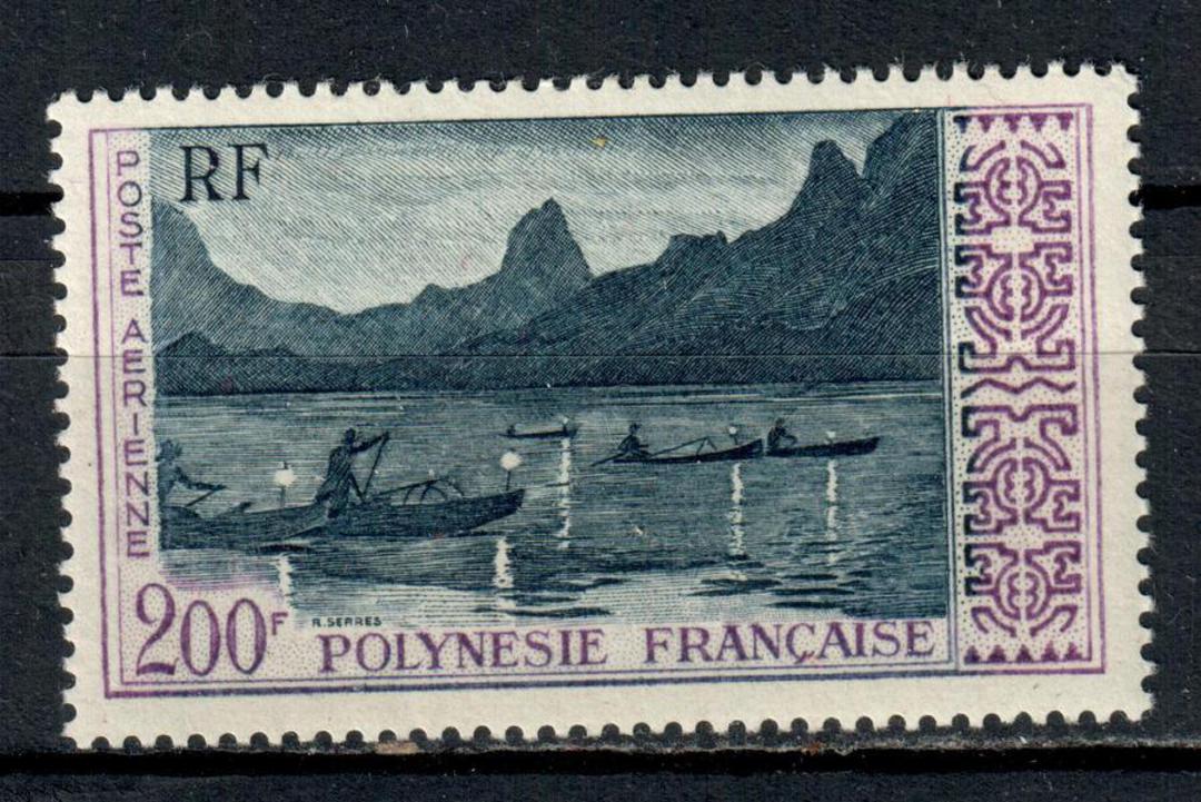 FRENCH POLYNESIA 1958 Air 200 f Night Fishing near Papeete. - 72360 - LHM image 0