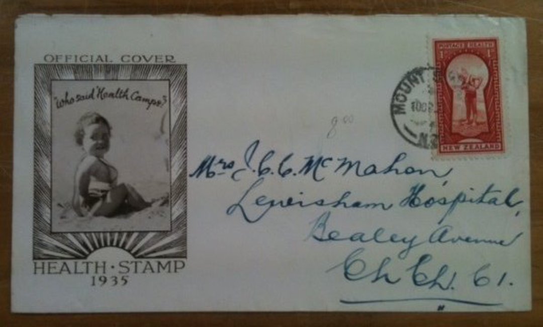 NEW ZEALAND 1935 Health on illustrated first day cover. - 36588 - FDC image 0
