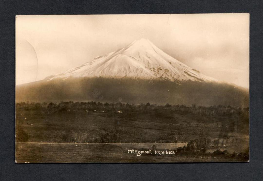 Real Photograph by Radcliffe of Mt Egmont. - 47080 - Postcard image 0