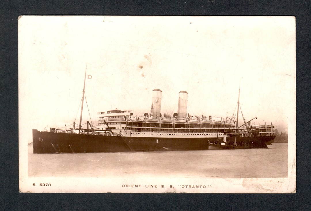 Real Photograph of Orient Line S S Otranto. - 40449 - Postcard image 0