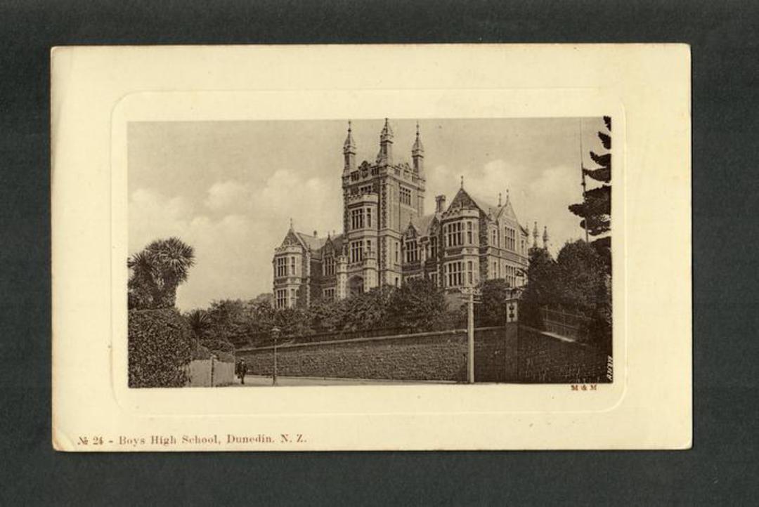 Postcard by Muir & Moodie of Boys' High School Dunedin. - 249101 - Postcard image 0