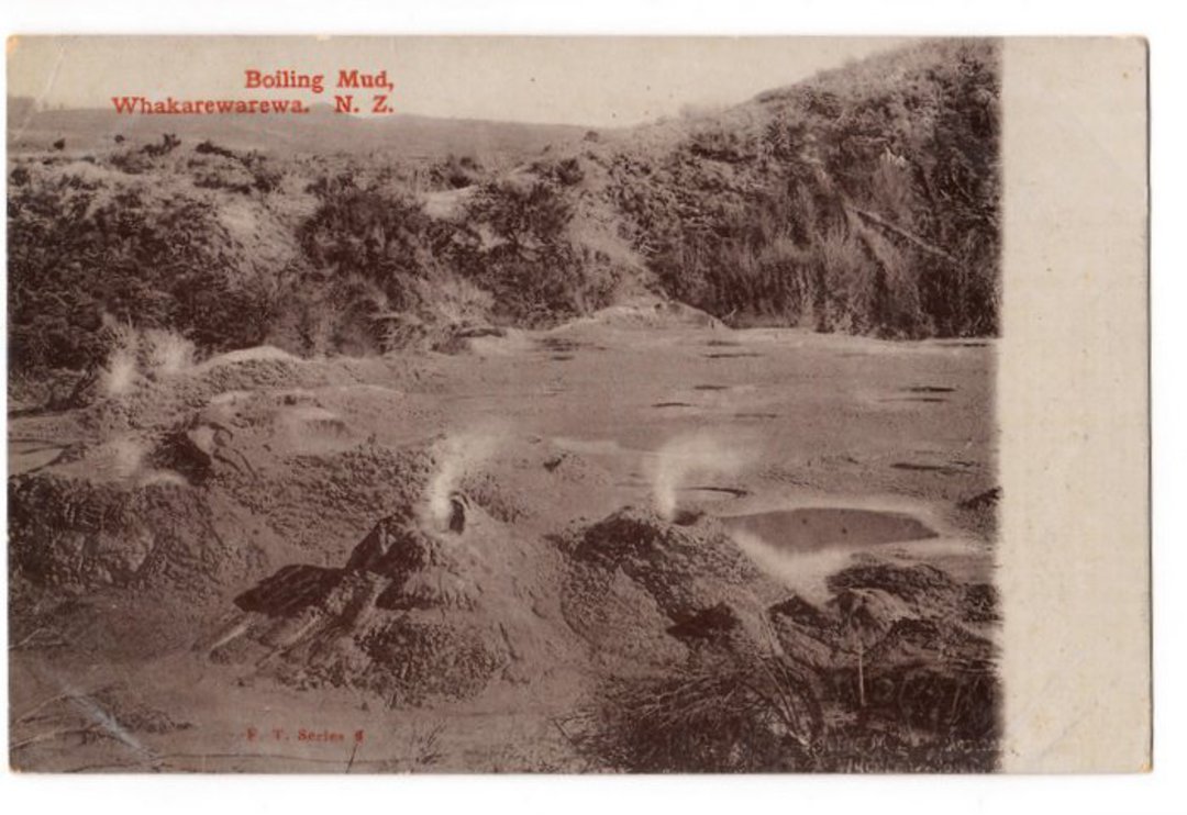 Early Undivided Postcard of Boiling Mud Whakarewarewa. - 46062 - Postcard image 0