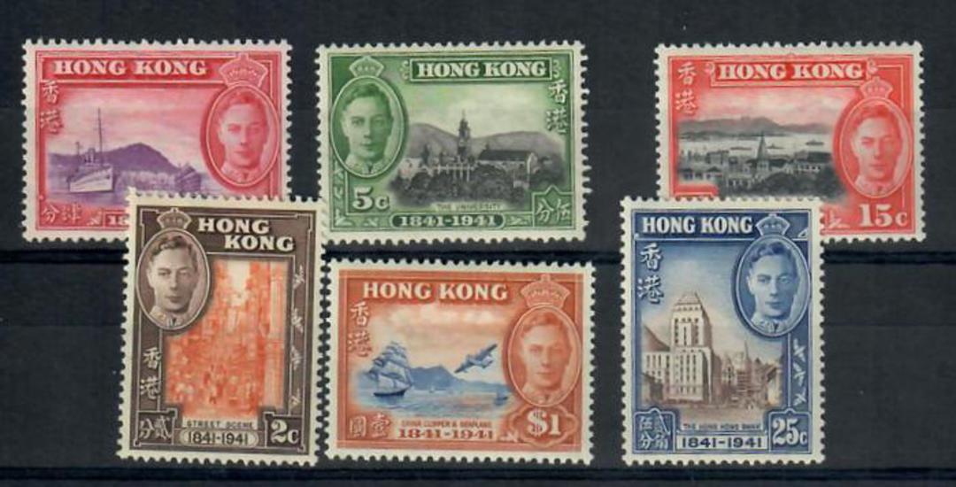 HONG KONG 1941 Centenary of the British Occupation. Set of 6. - 20041 - LHM image 0