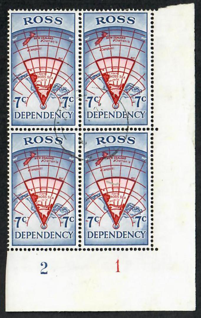 ROSS DEPENDENCY 1967 Decimal Definitives. Set of 4 in Plate Blocks. - 21853 - VFU image 1