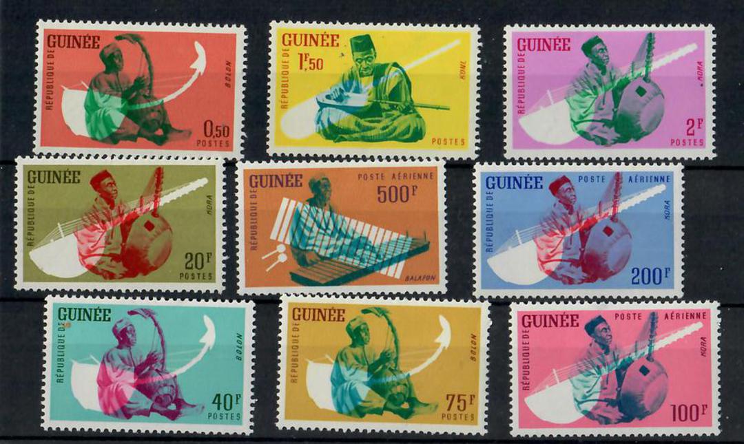 GUINEA 1962 Definitives. Native Musicians. Set of 15. - 24927 - Mint image 0