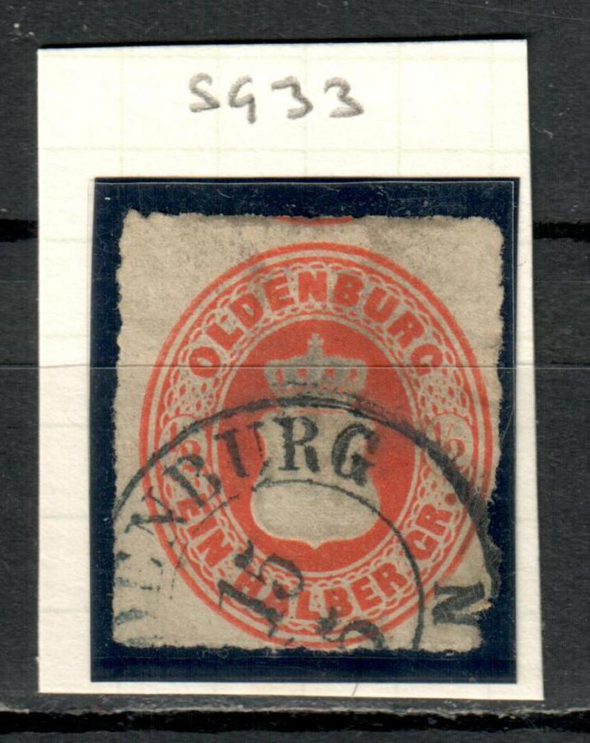 OLDENBURG 1862 Definitive ½g Orange-Red.  From the collection of H Pies-Lintz. - 77454 - FU image 0