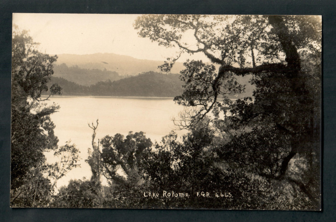 Real Photograph by Radcliffe of Lake Rotoma. - 246172 - Postcard image 0