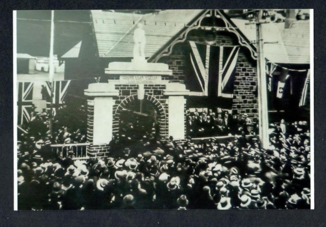 DUNEDIN NORTH EAST VALLEY WAR MEMORIAL. Reproduction of early photograph - 69247 - Photograph image 0