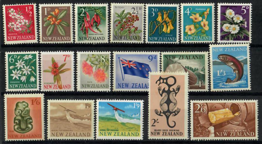 NEW ZEALAND 1960 Pictorials. Set of 23. - 21887 - UHM image 1