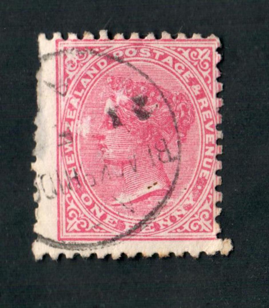 NEW ZEALAND Postmark Wellington BLACKBRIDGE. A Class cancel on 1d Second Sideface. - 79051 - Postmark image 0